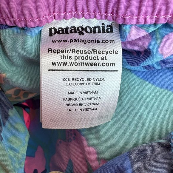 Patagonia Floral Costa Rica Baggies Shorts 3" 67087 Girl’s Size Large Unlined - Picture 6 of 7